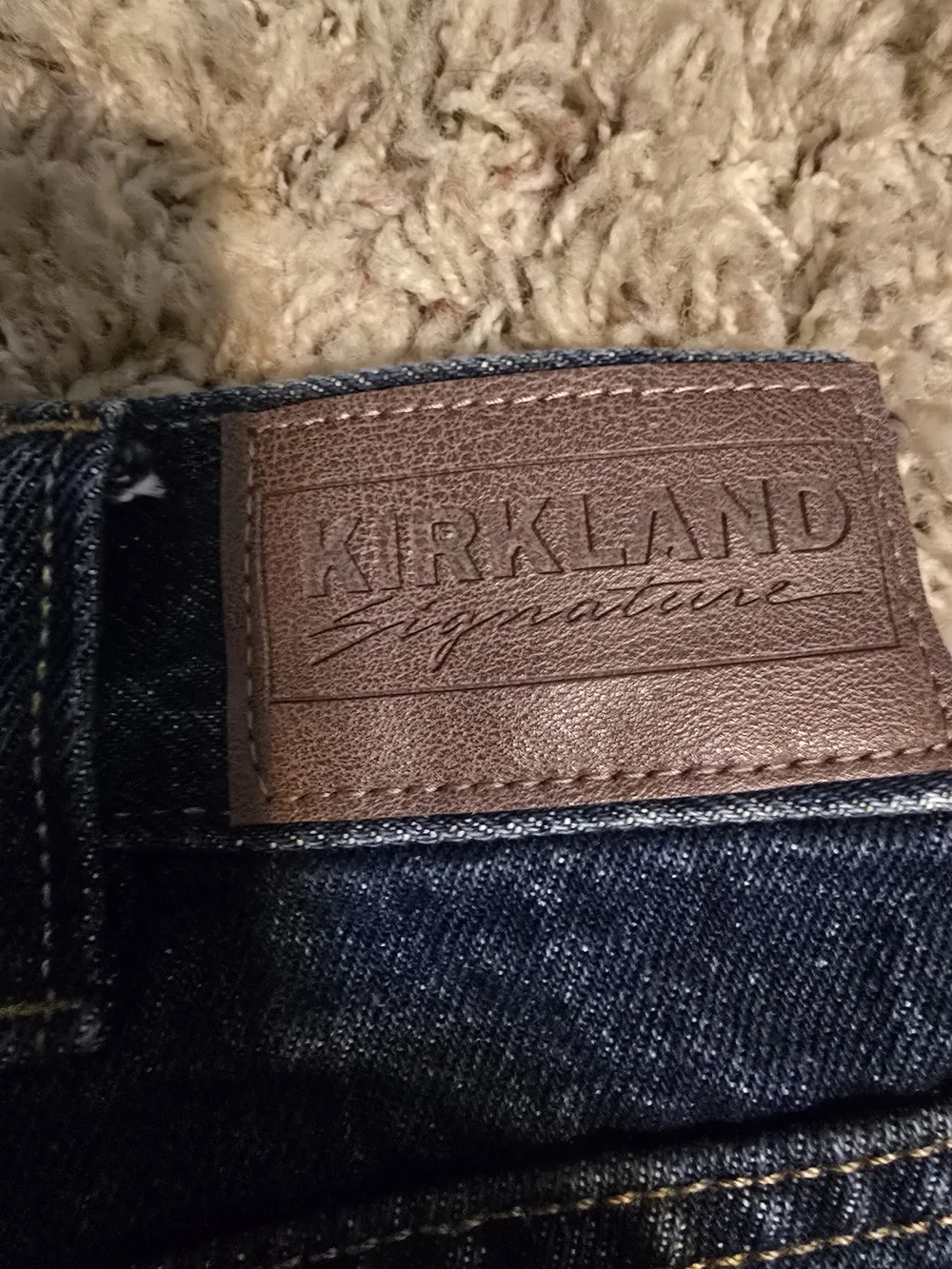 Kirkland Signature Navy Straight-Leg Jeans